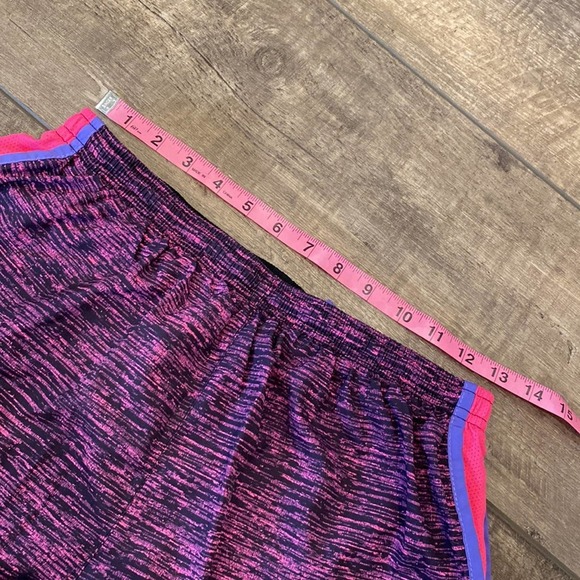 NIKE Purple Pink Blue Running Workout Athletic Tempo Shorts Medium - Picture 3 of 7